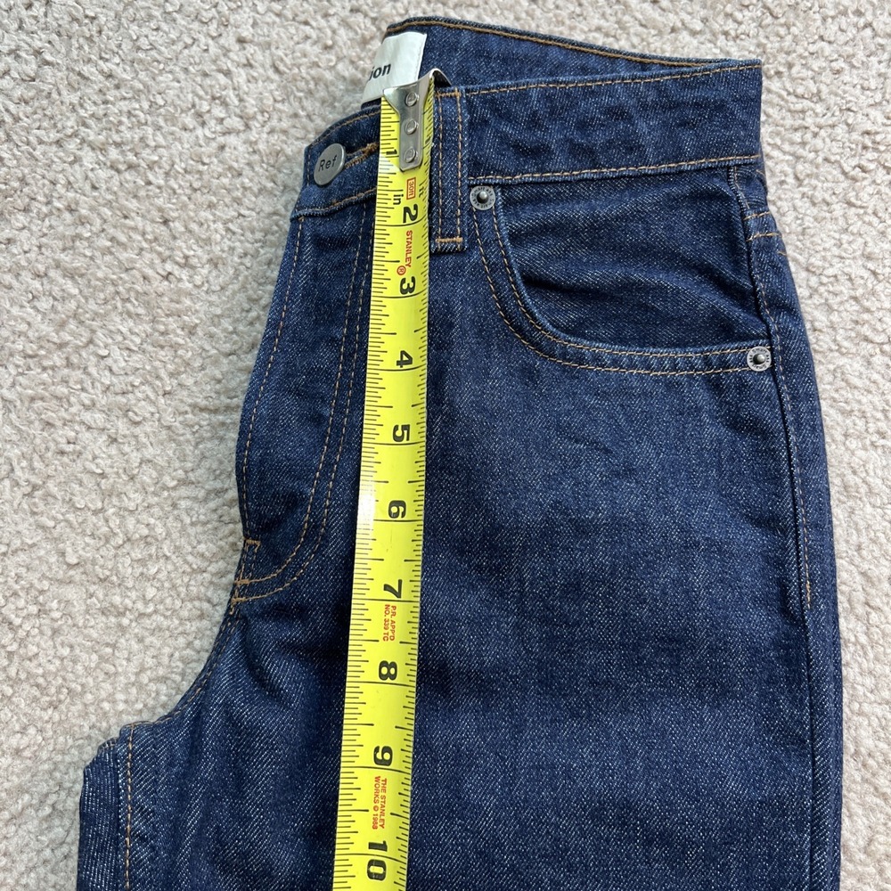 Reformation Womens 24 Winona Mid Slim Blue Jean Dark Wash - Picture 10 of 11